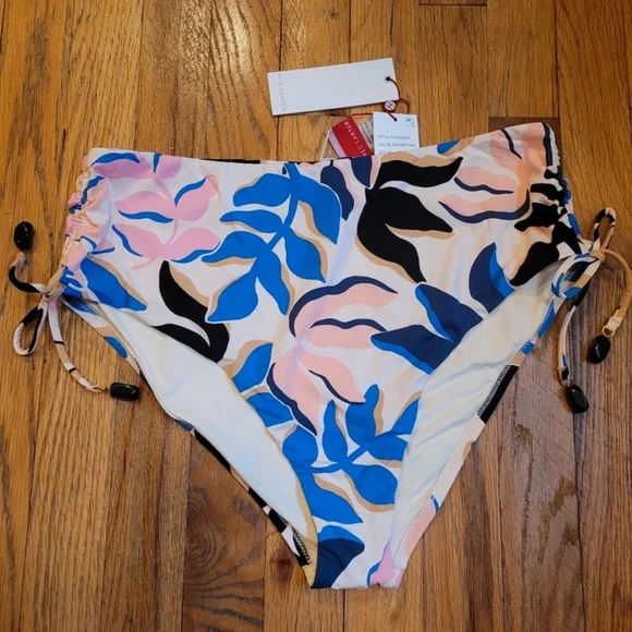 Floral High-Waisted Bikini Bottom - Picture 3 of 4